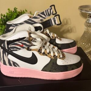 Nike Kids' Zebra and Leopard Print Sneakers